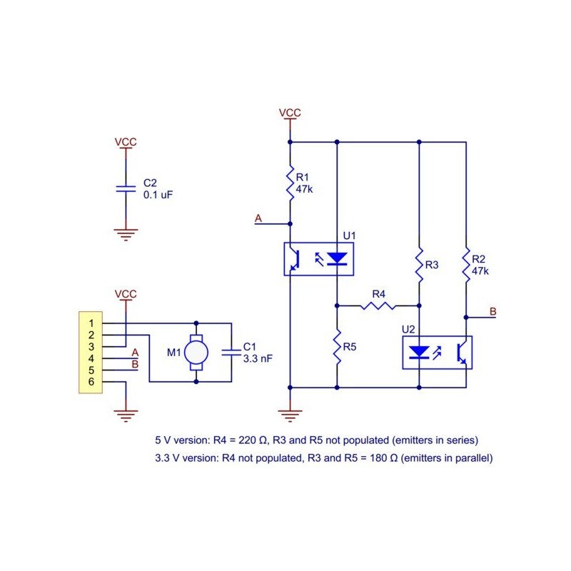 Optisches Encoder-Set für Pololu-Mikromotoren - 3,3-V-Version -