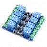 8-Kanal Relaismodul mit Optoisolation - 10A / 250VAC Kontakte - 5V Spule - zdjęcie 1