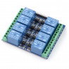 8-Kanal Relaismodul mit Optoisolation - 10A / 250VAC Kontakte - 5V Spule - zdjęcie 2