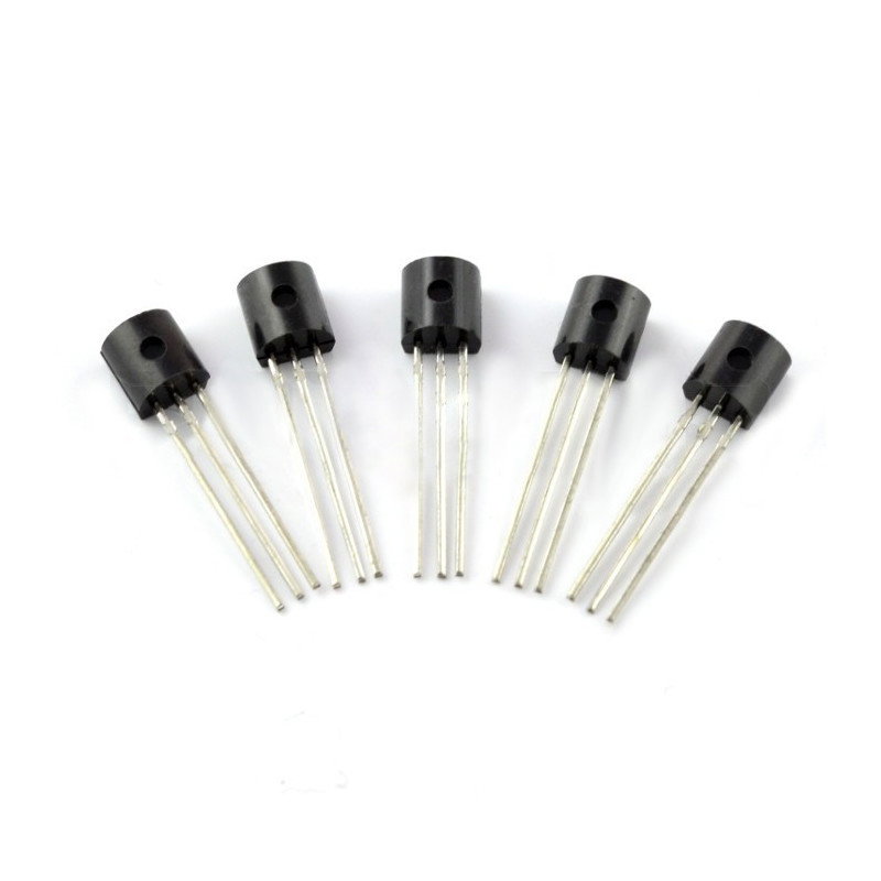 Bipolartransistor NPN BC547B 50V / 0,1A - 5St.