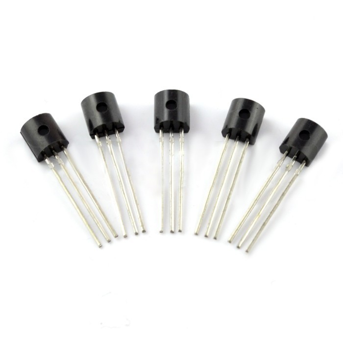 Bipolartransistor NPN BC547B 50V / 0,1A - 5St.