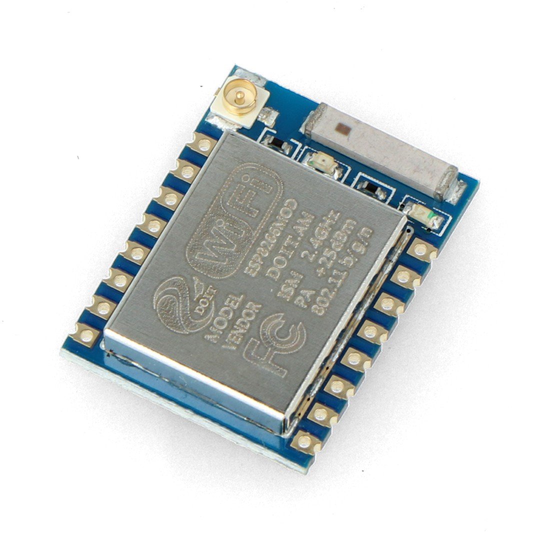 WiFi-Modul ESP-07S ESP8266 Schwarz - 9 GPIO, ADC