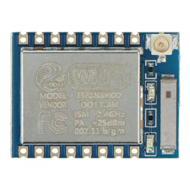WiFi-Modul ESP-07S ESP8266 Schwarz - 9 GPIO, ADC