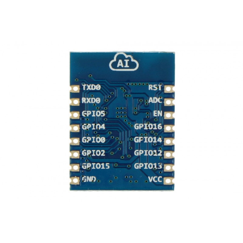 WiFi-Modul ESP-07S ESP8266 Schwarz - 9 GPIO, ADC