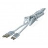 Kabel eXtreme USB 2.0 Type-C Silikon weiß - 1m - zdjęcie 3