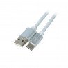 Kabel eXtreme USB 2.0 Type-C Silikon weiß - 1m - zdjęcie 1