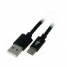 Kabel eXtreme USB 2.0 Type-C Silikon schwarz - 1,5 m - zdjęcie 1