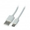 Kabel eXtreme USB 2.0 Typ-C weiß - 1,5 m - zdjęcie 1