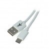 EXtreme USB 2.0 Type-C weißes Kabel - 1m - zdjęcie 1