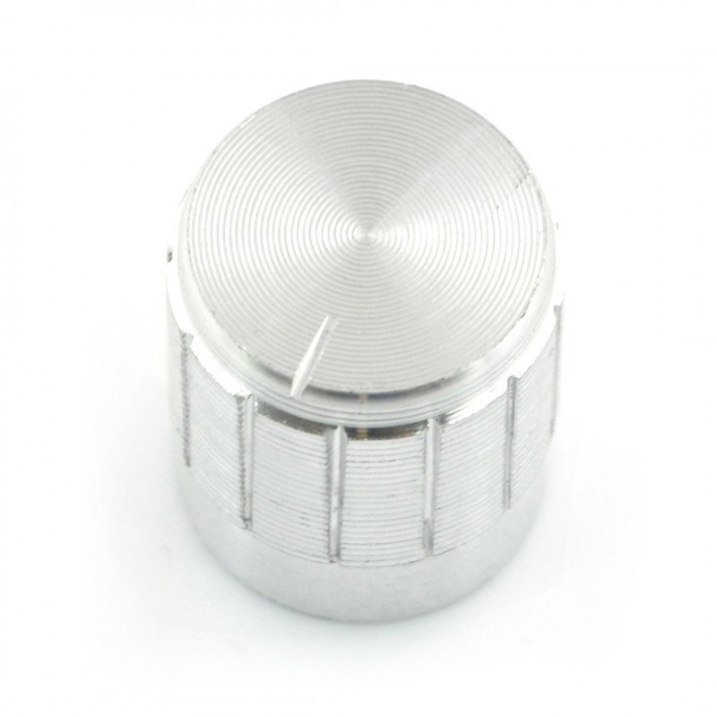 GCL15 Potentiometerknopf Silber - 15mm
