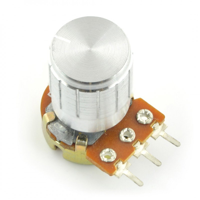GCL15 Potentiometerknopf Silber - 15mm