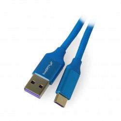 Lanberg USB-Kabel, Typ AC 2.0, Blau Premium 5A - 1m