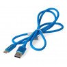Lanberg USB-Kabel, Typ AC 2.0, Blau Premium 5A - 1m - zdjęcie 2