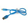 Lanberg USB-Kabel, Typ AC 2.0, Blau Premium 5A - 0,5m - zdjęcie 3