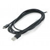 Lanberg USB Typ A - C 2.0 schwarzes Kabel - 3m - zdjęcie 2