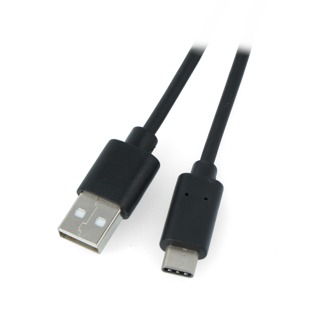 Lanberg USB A 2.0 - USB C schwarzes Kabel - 0,5 m