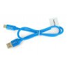 Lanberg USB Typ A - C 2.0 blaues Premium QC 3.0-Kabel - 0,5 m - zdjęcie 3