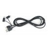 Lanberg 3in1 USB Typ A Kabel - microUSB + Lightning + USB Typ C 2.0 schwarzes PVC - 1,8m - zdjęcie 5