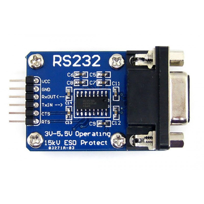 RS232 - UART-Konverter mit DB9 - SP3232 3,3 V / 5 V-Anschluss
