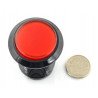 Arcade Push Button 3,3 cm - schwarz mit roter Beleuchtung - zdjęcie 2