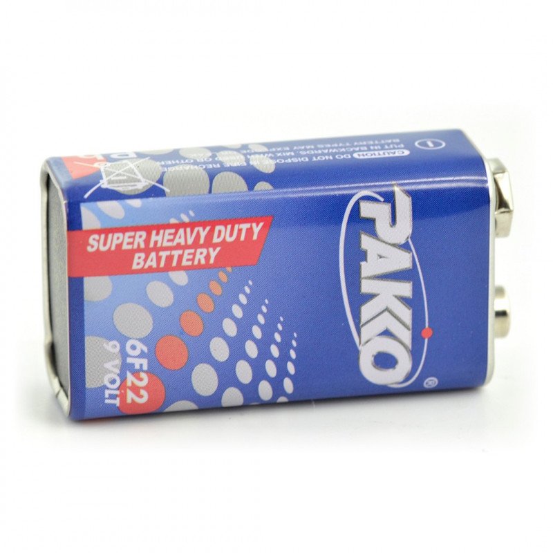 Pakko Super Heavy Duty 6F22 9V Batterie