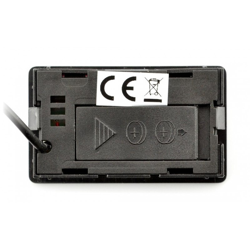 Panel-Thermometer mit LCD-Anzeige von - 50 ° C bis 100 ° C - schwarz