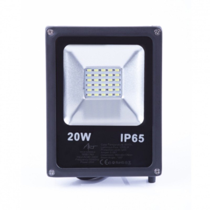 LED ART Außenleuchte, 20W, 1800lm, IP65, AC80-265V, 4000K - weiß