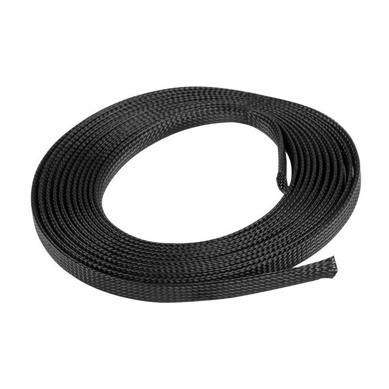 Geflochtenes Kabel Lanberg 12mm (8-24mm) schwarzes Polyester 5m