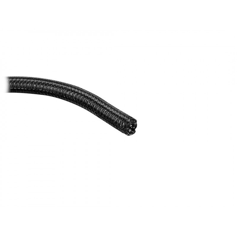 Selbstschließendes geflochtenes Kabel Lanberg 6mm, schwarzes Polyester 5m