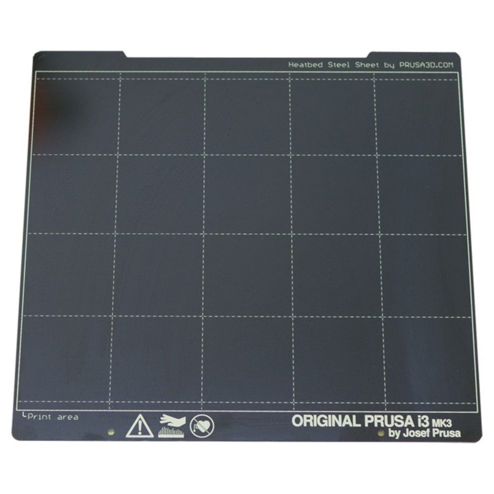Federstahlplatte - für Prusa MK3 / MK3S Drucker - glatt