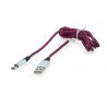 Kabel TRACER USB A - USB C 2.0 schwarz und lila Geflecht - 1m - zdjęcie 2
