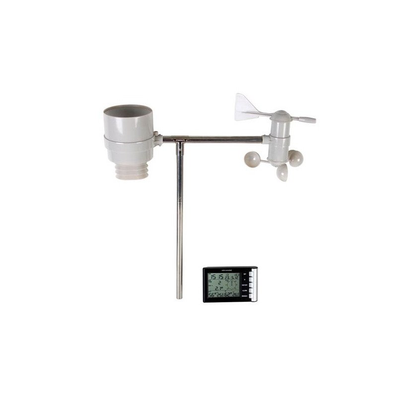 Funk-Wetterstation mit DCF-Uhr und Sensor für den Außenbereich
