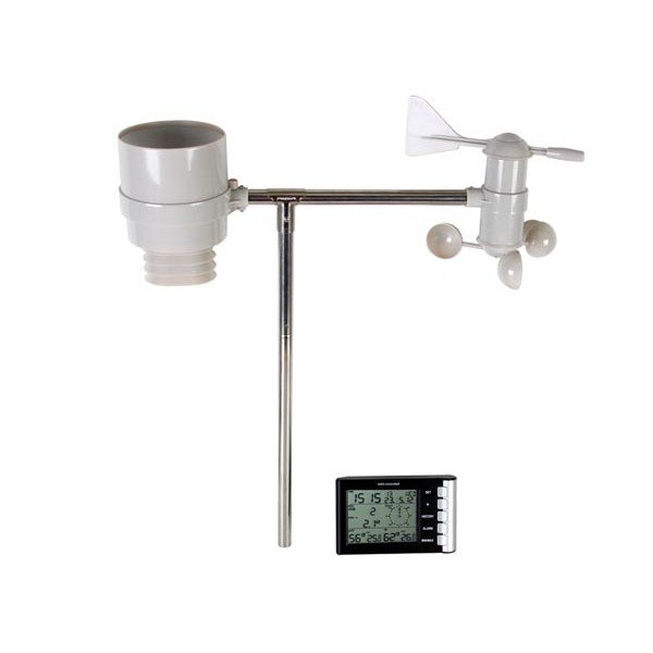Funk-Wetterstation mit DCF-Uhr und Sensor für den Außenbereich