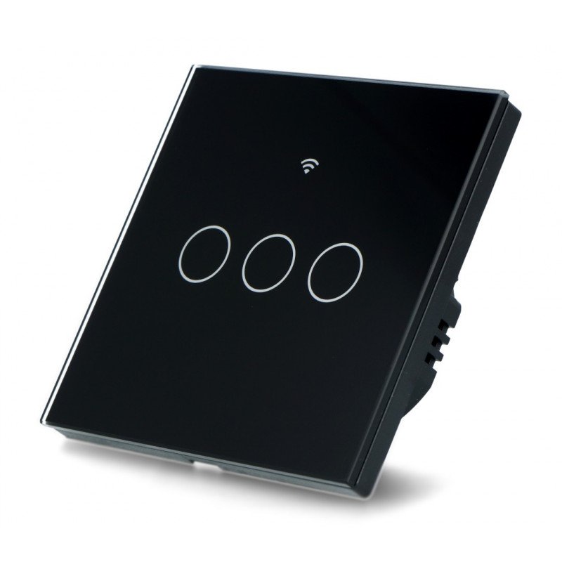 Coolseer WiFi Light Switch - Wandschalter - Touchscreen - WiFi - 3-Kanal