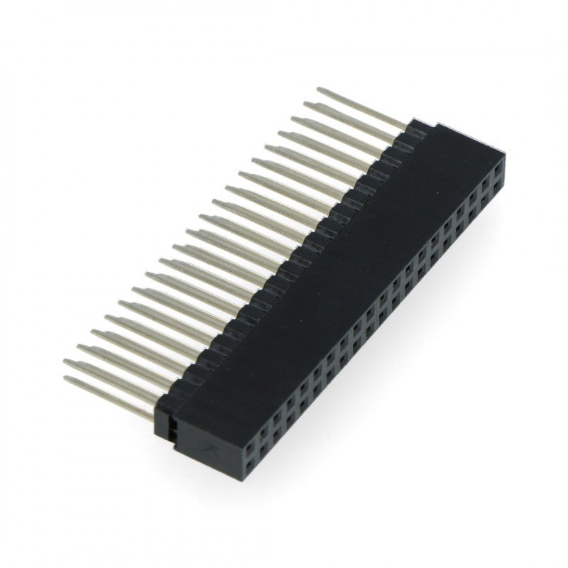Buchse 2x20, 2,54mm Raster für Raspberry Pi 3/2/B+ - 12mm lange Pins