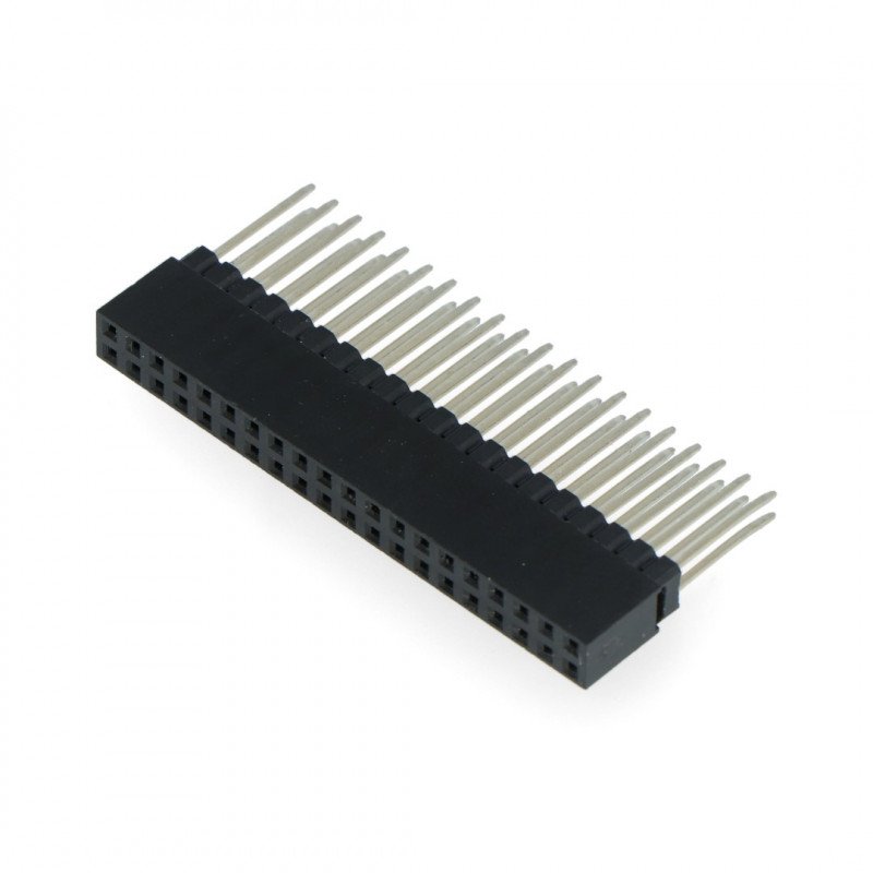 Buchse 2x20, 2,54mm Raster für Raspberry Pi 3/2/B+ - 12mm lange Pins
