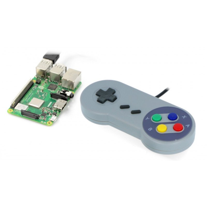PiHut SNES - Retro-USB-Gamecontroller - kompatibel mit Raspberry Pi