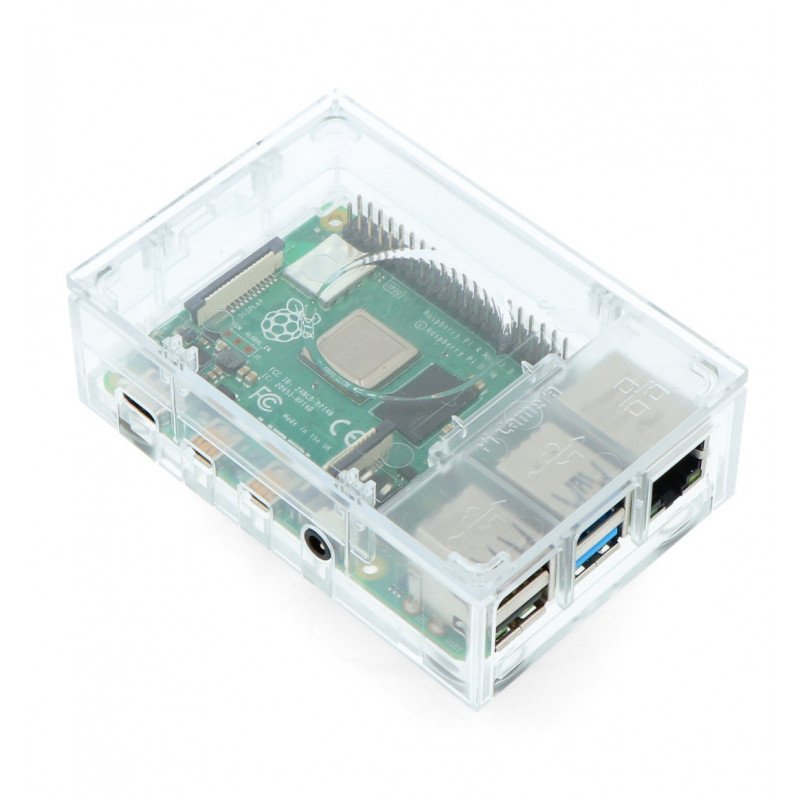 Gehäuse für Raspberry Pi Modell 4B - Multicomp Pro - transparent