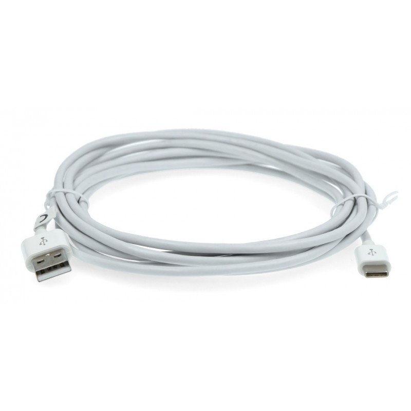 Kabel TRACER USB A 2.0 - USB C weiß - 3m