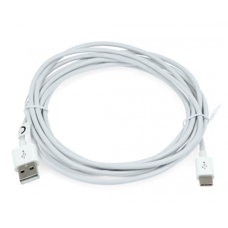 Kabel TRACER USB A 2.0 - USB C weiß - 3m