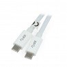Kabel TRACER USB C - USB C 3.1 weiß - 1,5 m - zdjęcie 1