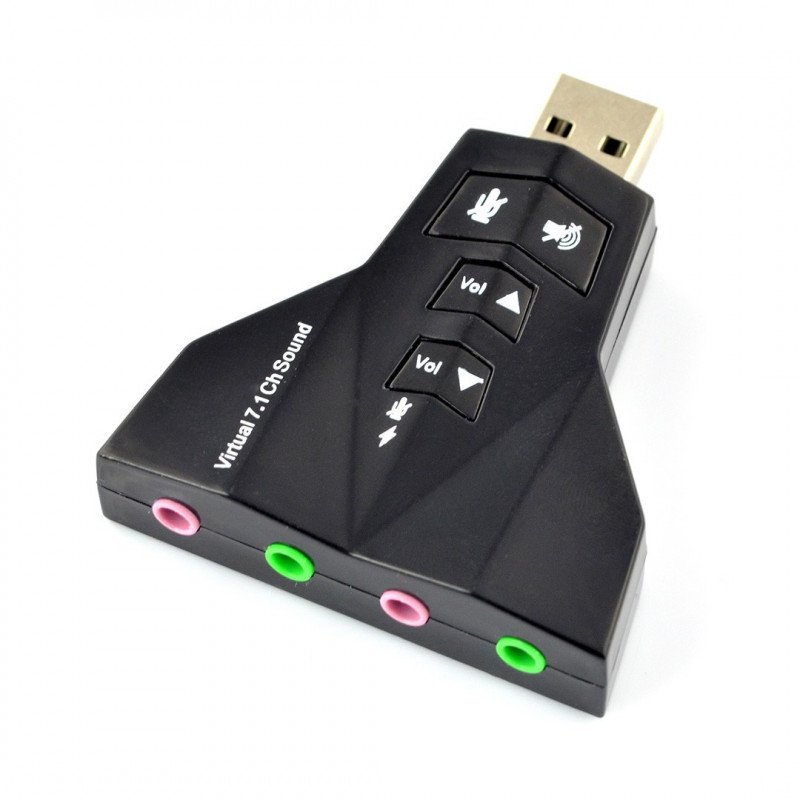 Virtuelle 7.1-Kanal-Musik-Soundkarte - Raspberry Pi 3/2 / B +
