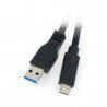 Akyga USB 3.0 A - USB 3.1 Typ C Kabel schwarz - 0,5 m - zdjęcie 1
