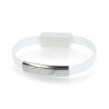 Adapter mit Kabelband USB Typ C - USB A weiß - 0,23 m - zdjęcie 1