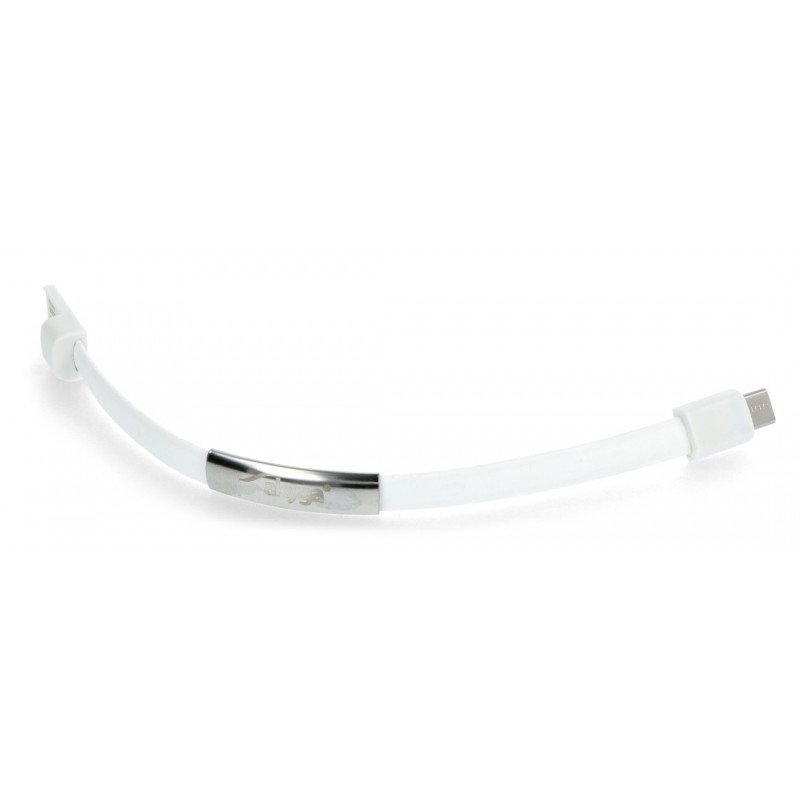 Adapter mit Kabelband USB Typ C - USB A weiß - 0,23 m