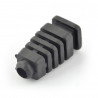 Eine Zugentlastung für ein schwarzes 5mm Kabel - zdjęcie 1