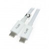 Kabel TRACER USB C - USB C 2.0 weiß - 1,5 m - zdjęcie 1