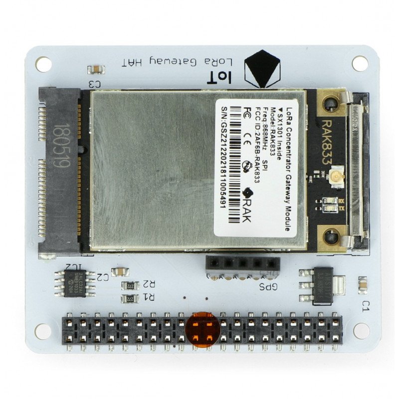 IoT LoRa Gateway HAT 868MHz - Schild für Raspberry Pi 4B / 3B + / 3B / 2B / Zero