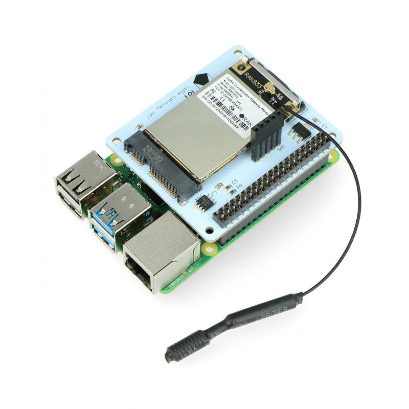 IoT LoRa Gateway HAT 868MHz - Schild für Raspberry Pi 4B / 3B + / 3B / 2B / Zero