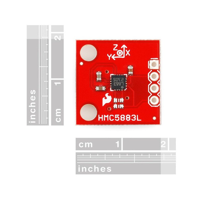 HMC5883L 3-Achsen-I2C-Digitalmagnetometer - SparkFun-Modul